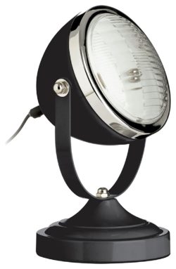 Jasper - Table Lamp with EU Plug - Black & Chrome